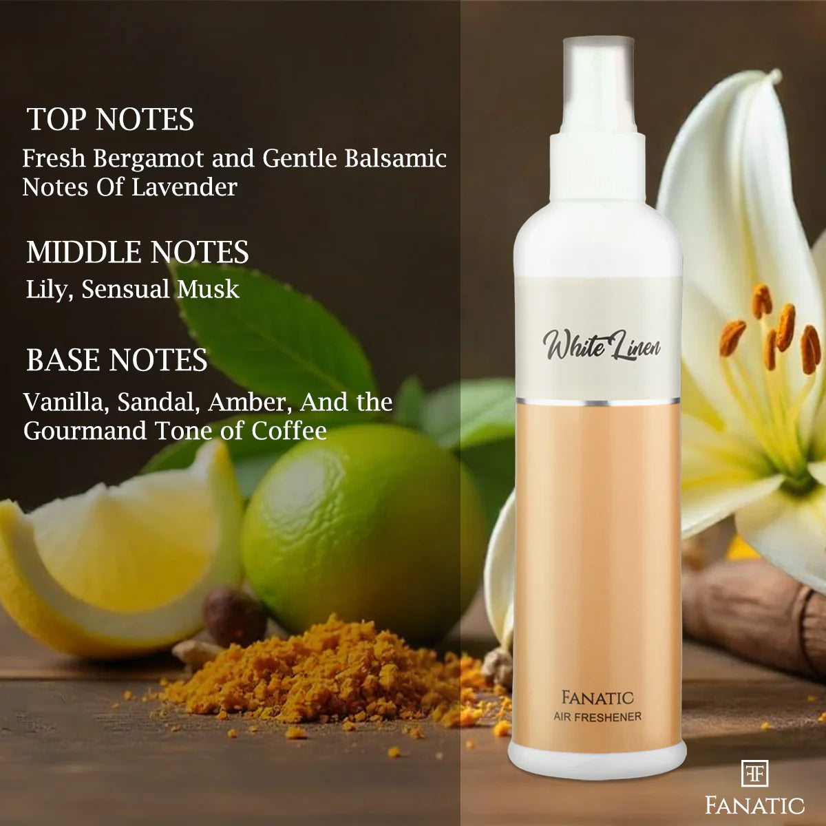 FANATIC WHITE LINEN AIR-FRESHNER (200ML)
