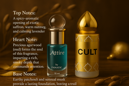 Combo Cult + Attire Blue Roll On Perfume (10 ml) + (5 ml)
