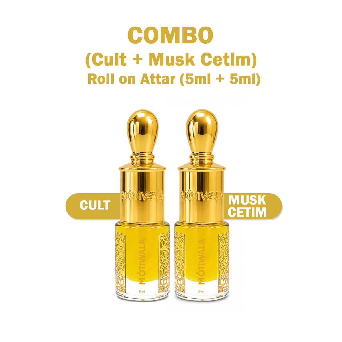 Combo (Cult + Musk Cetim) Roll on Attar (5ml + 5ml)