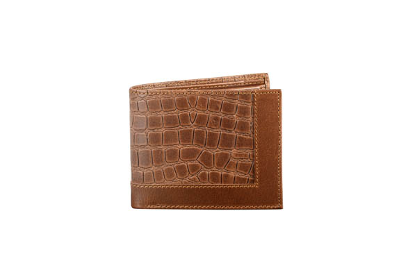 Men Tan Genuine Leather Wallet  (8 Card Slots)LKHF 